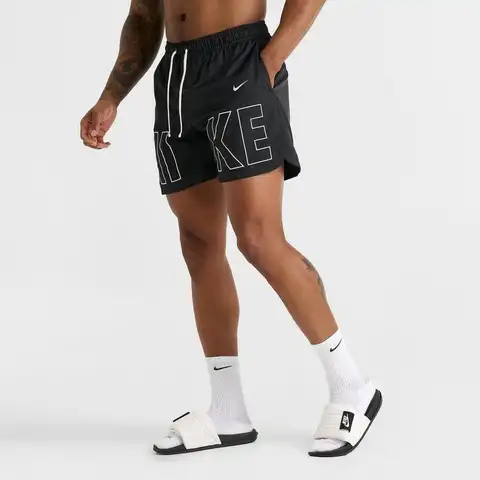 Nike | Herr Nike Sportswear Broderade Vävda Flow Shorts 8 best sales Nike-shorts - №8