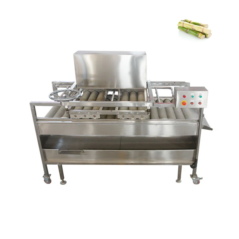 Customized Industrial Fruit Cleaning Machine Sugarcane and Fruit Cleaning Peeling Machine Sugarcane Skin Cleaning Machine