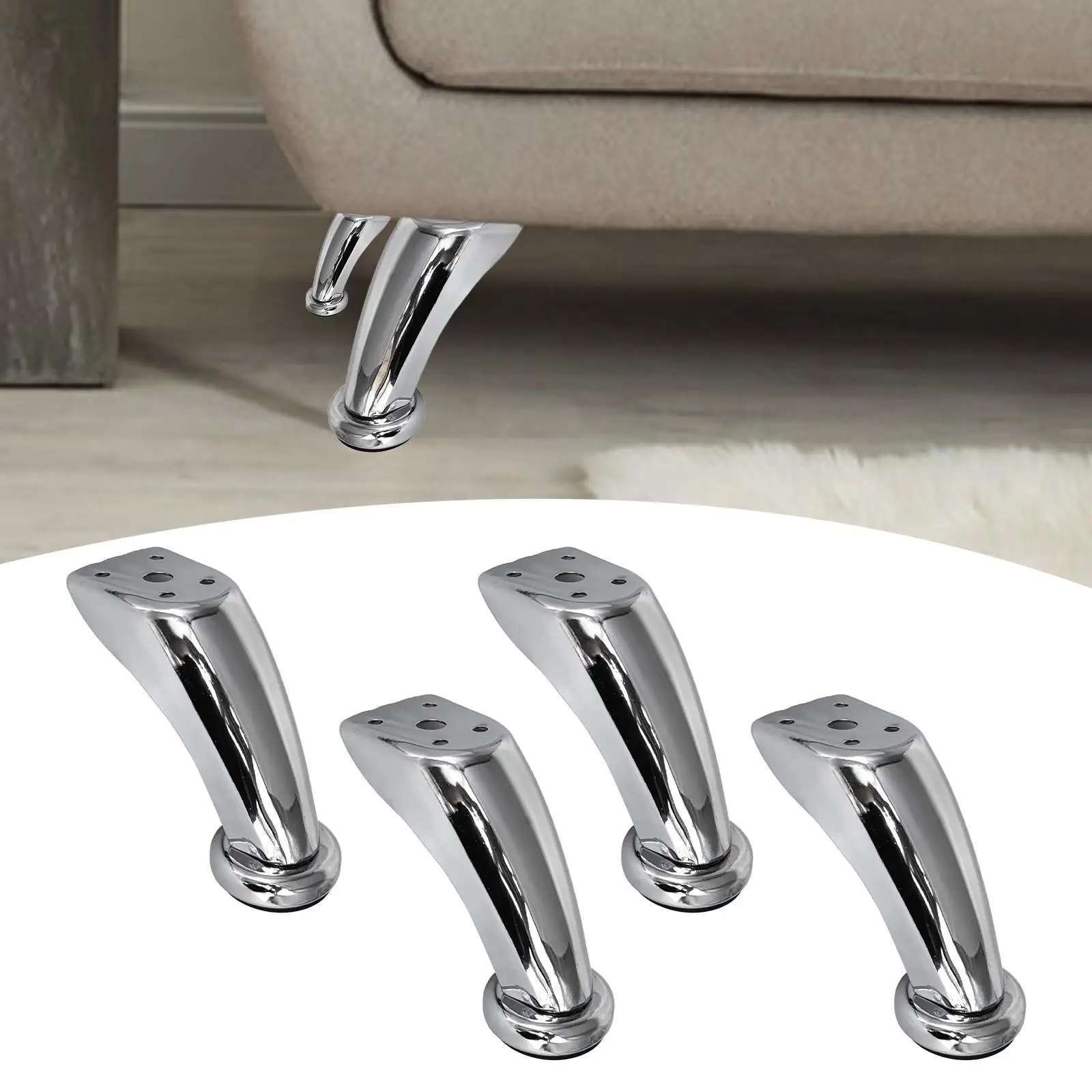 4 Pieces Furniture Legs Sofa Feet Dresser Leg Replacement Couch Legs for Shoe Cabinets Shelves Sofas Wardrobes Cabinets