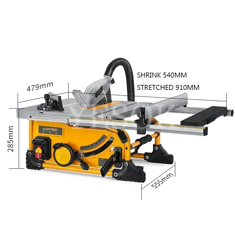 8 Inch Table Saw,210MM Wood Cutting Saw,Dust Free Portable Woodworking Cutting Machine 1500W 80 Teeth Sliding Circular Saw