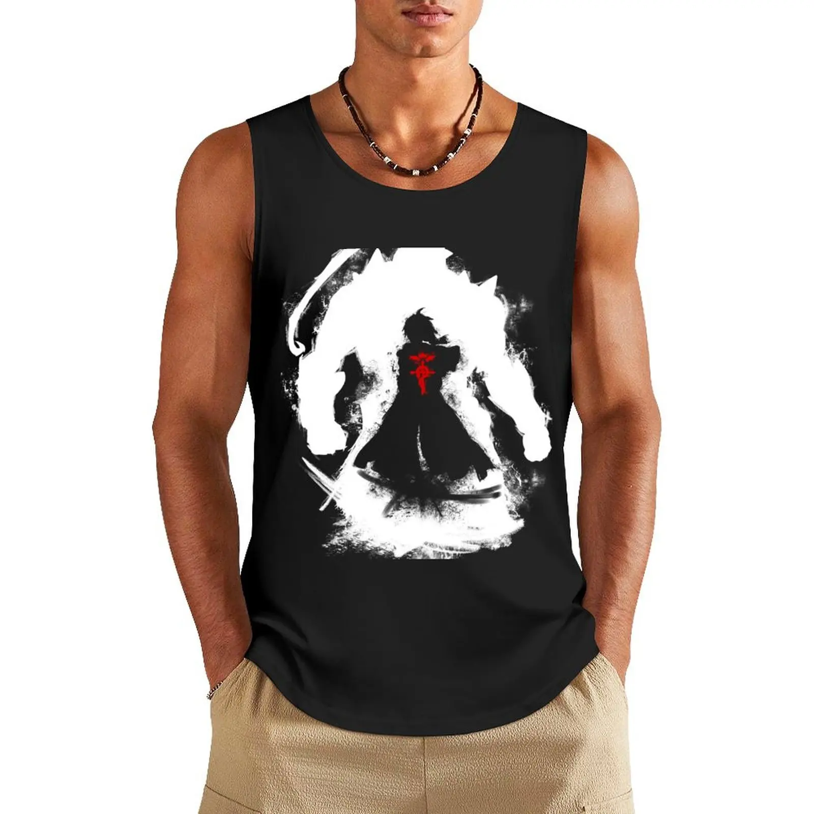 Elric Brothers - FMA Tank Top Men's fitness t-shirt summer clothes man 2024 summer clothes Men's clothing brands