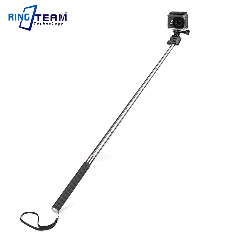 Z07-1 RetracTable Selfie Stick for GOPRO/YI/SJCAM/SONY... Anti-slip Handle, 180 Degree Rotation, Retractable, Convenient for Use