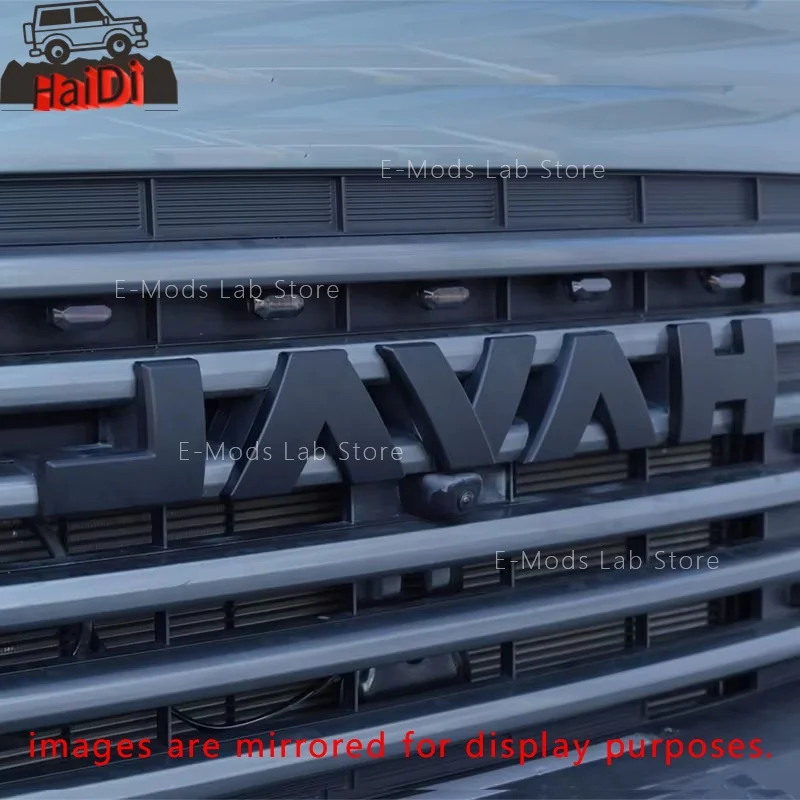

Car Front Grill Emblem Badges Fits Haval H9 2024-2026 V7 2023-2024 Blacked Overlay Logo ABS Injection Molded Sticker