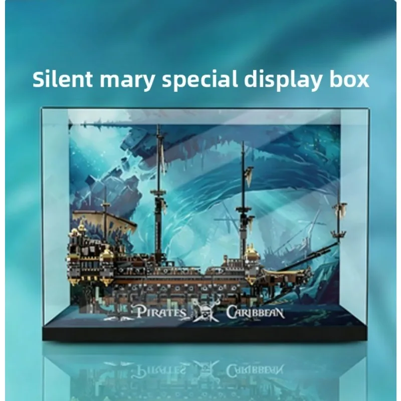 Suitable for LEGO model pirate series 71042 Silent Mary Acrylic display storage box dust cover