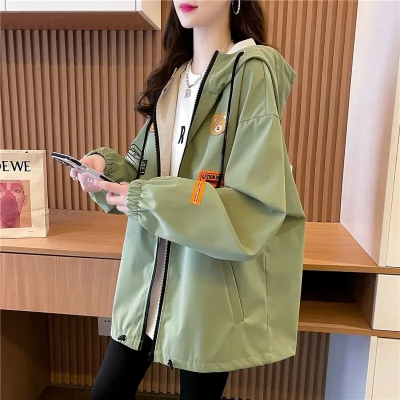 2023 korean autumn  jackets for women  Baseball Short  jacket  Windbreaker jacket y2k winter jacket women Hardshell Outdoor coat