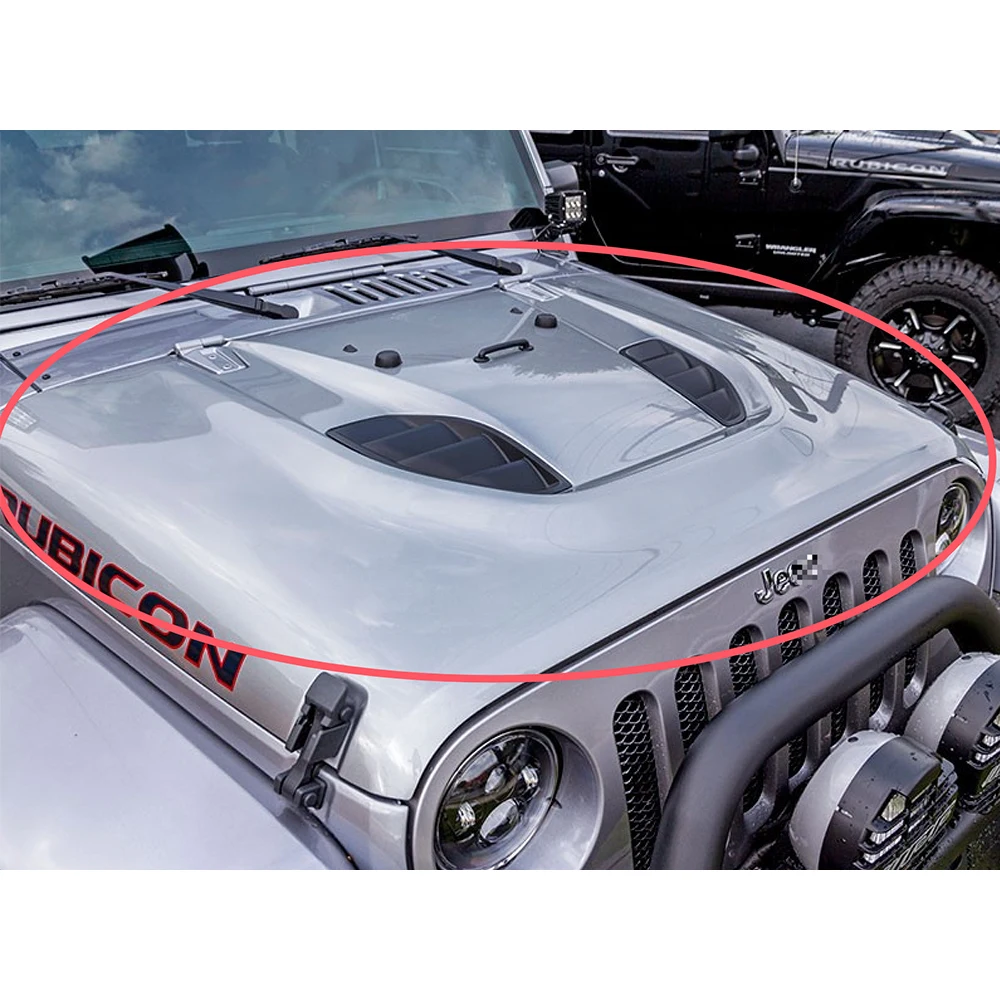 غطاء محرك السيارة باللون الأسود للذكرى العاشرة لـ wrangler JK 2007-2017 J066