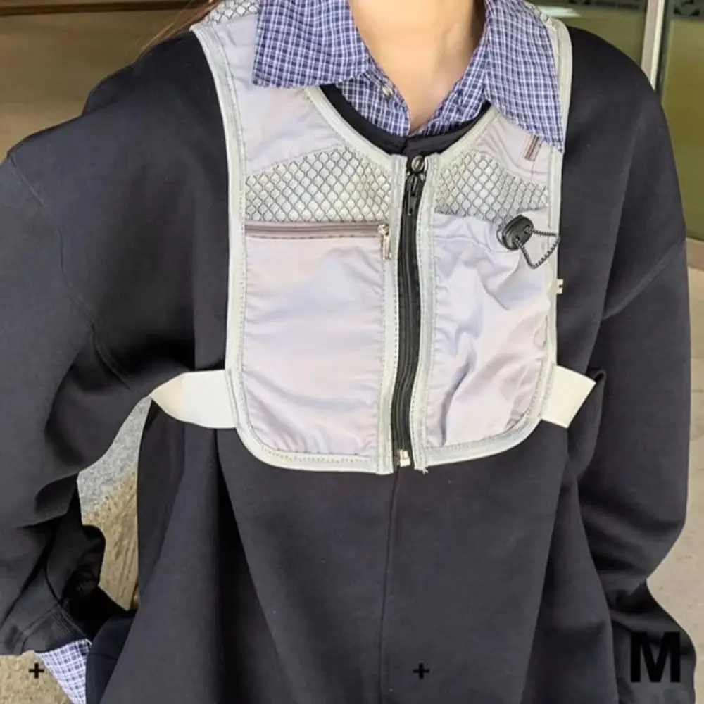 with Pockets Reflective Running Vest Pack Breathable Waterproof Running Hydration Vest Bag Adjustable Convenient Men's Chest Bag