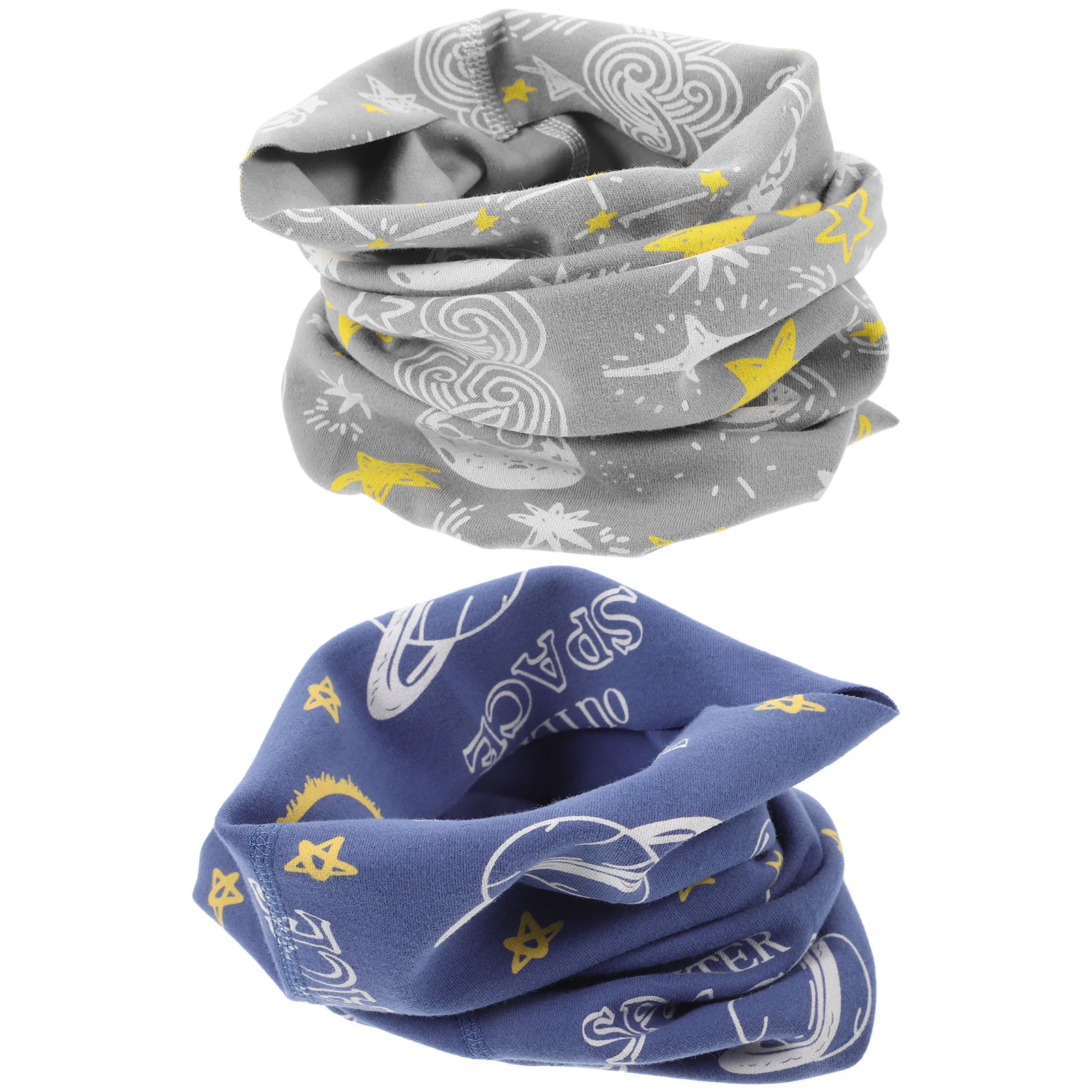 2 Pcs Winter Scarf Neck Warmer Children's Kids Neckerchief Korean Version Toddler