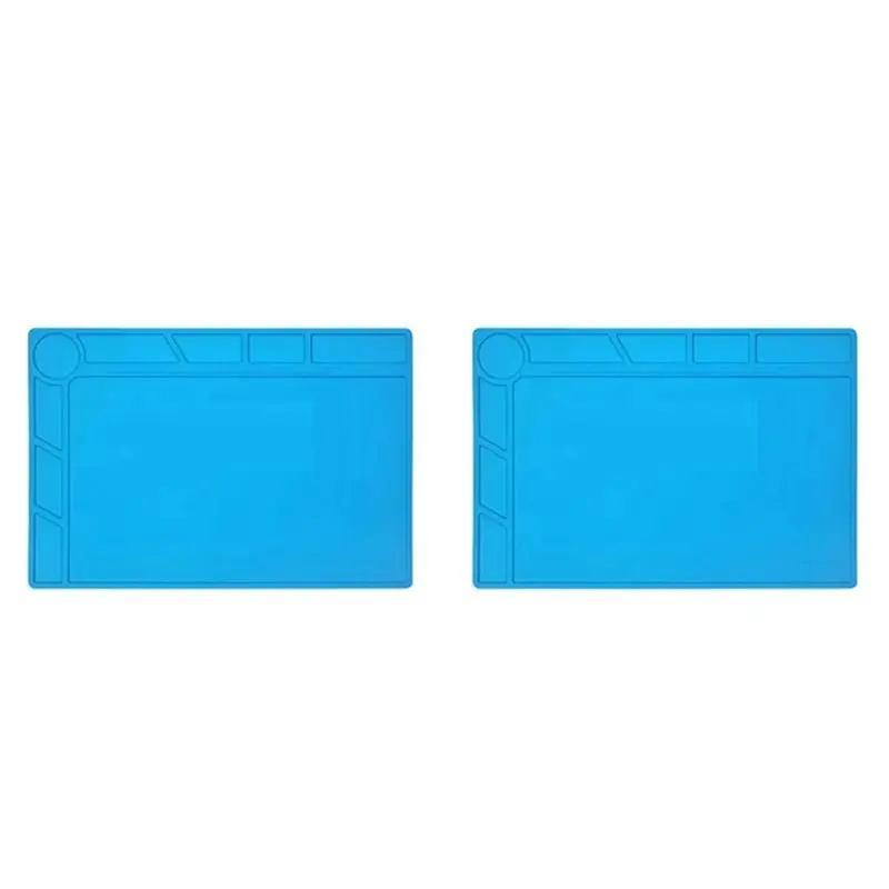 AB13-2X ESD Silicone Soldering Mat High Temperature Resistant Work Pad For Hot Air Rework Soldering Station Phone Repair