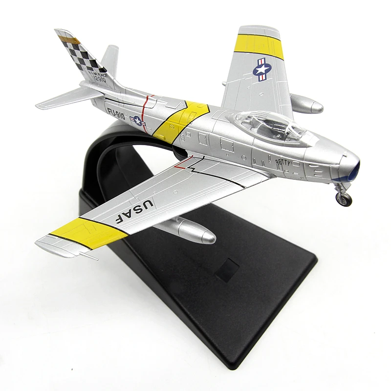 1/100 Scale U.S. Air Force F-86F Sabre Militarized Combat Aircraft FU-910 North American Aviation F86 Finished Plane Model Gift