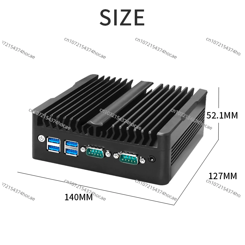 كمبيوتر صغير صناعي بدون مروحة COM DC12V I3 I5 I7 Win10 11 كمبيوتر صناعي صغير