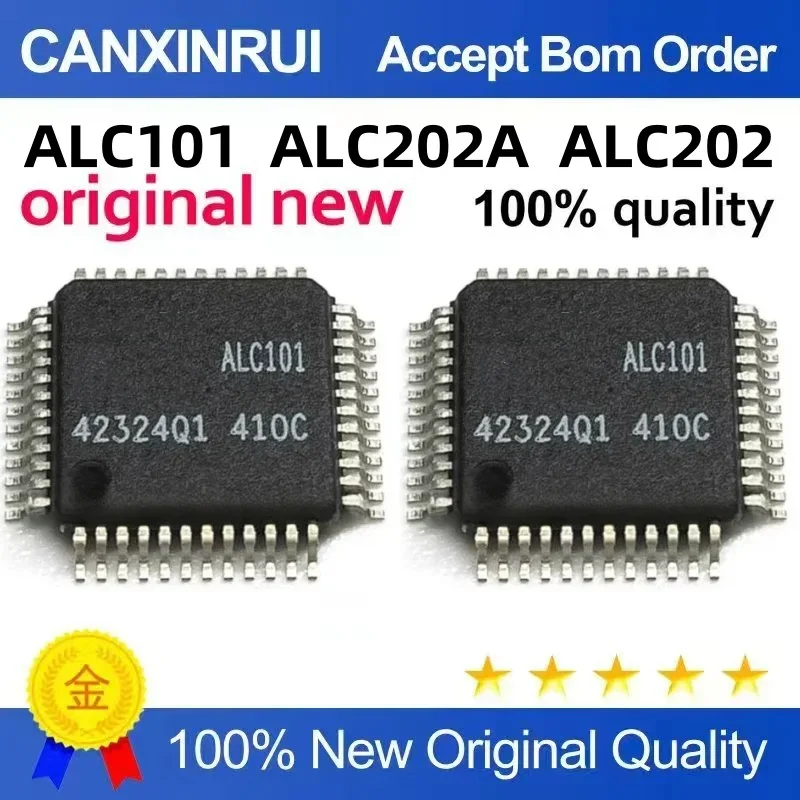 

(5-100 pieces) New stock ALC101 ALC202 ALC202A QFP sound card IC