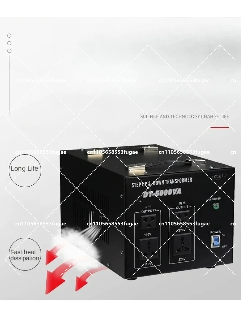 Voltage Regulator Converter 5000W 7500W 10000W Heavy Duty Power Transformer 220V to 110V Step Down Converter view 4