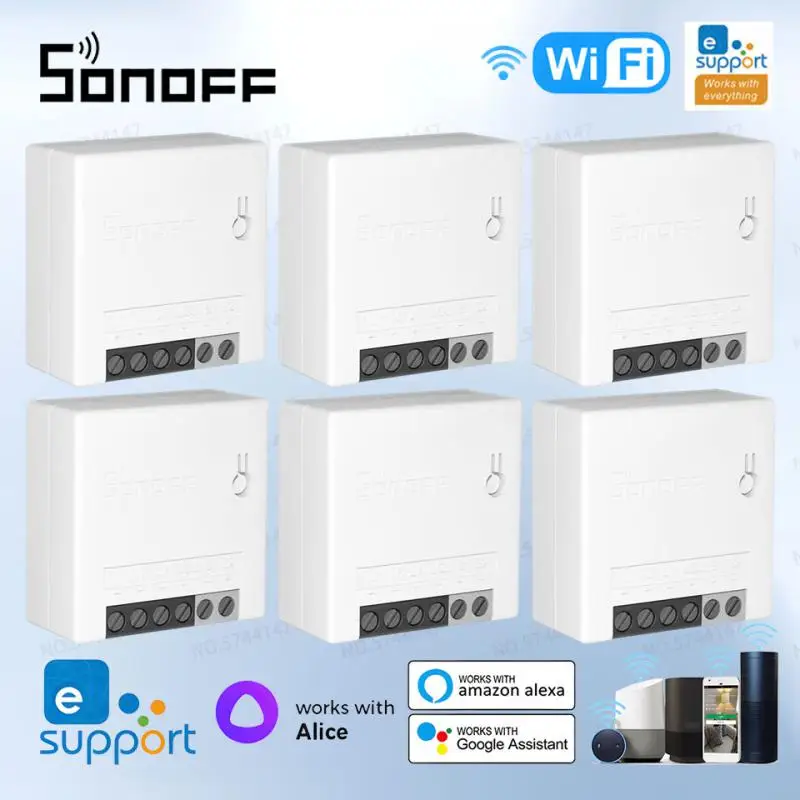 

Sonoff Mini R2 Wifi Smart Switch MINIR2 2 Way Modules EWeLink APP DIY Switch Wireless Remote Control Work With Alexa Google Home