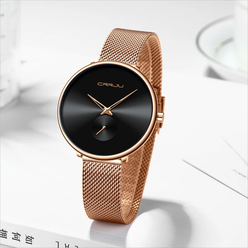 New High-end Women's Stainless Steel Watch Strap With Mesh Strap, Simple And Fashionable Phantom, Beloved By Girlfriends