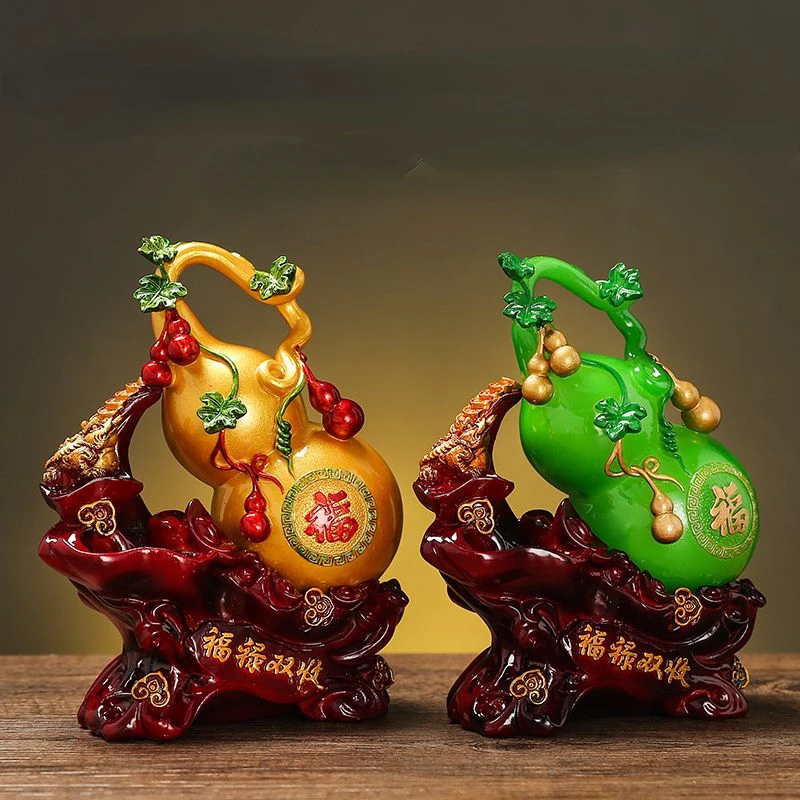 

Fortune and Fortune Living Room Ornaments Gourd Golden Toad Wine Cooler TV Cabinet Opening Home Decoration