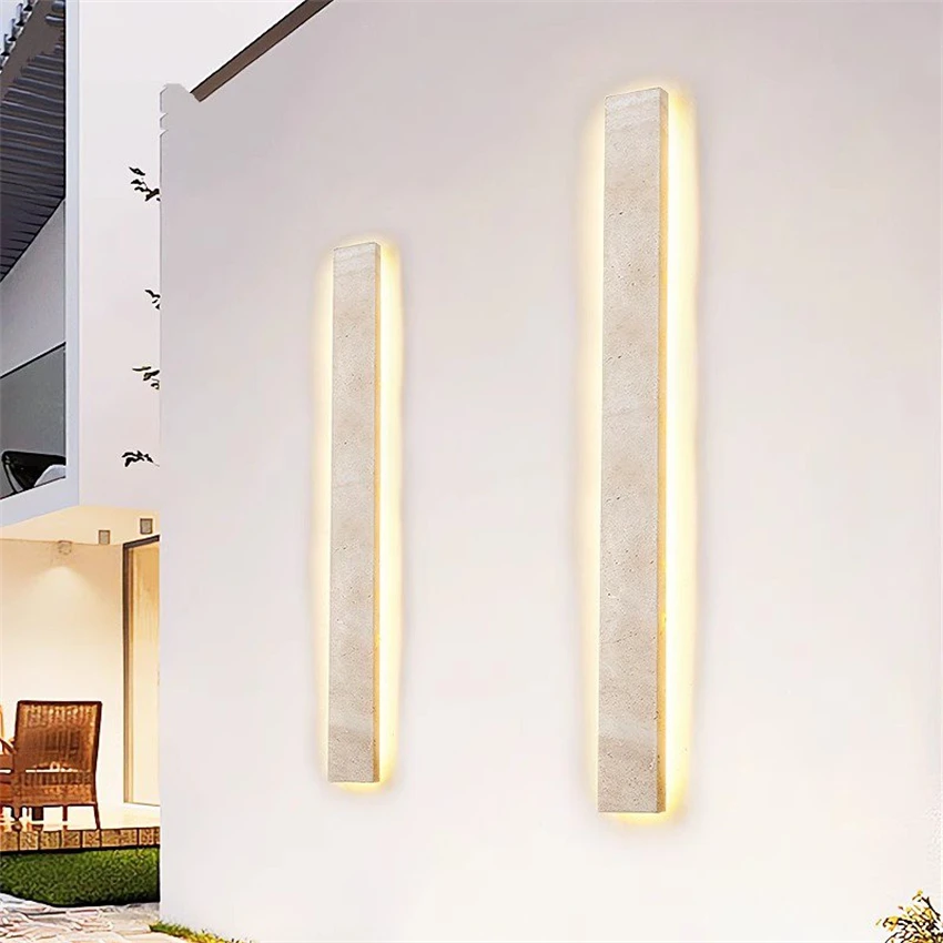 Nordic marble waterproof wall lamps villa gate living room bathroom mirror front wall washing atmosphere garden sconces lights