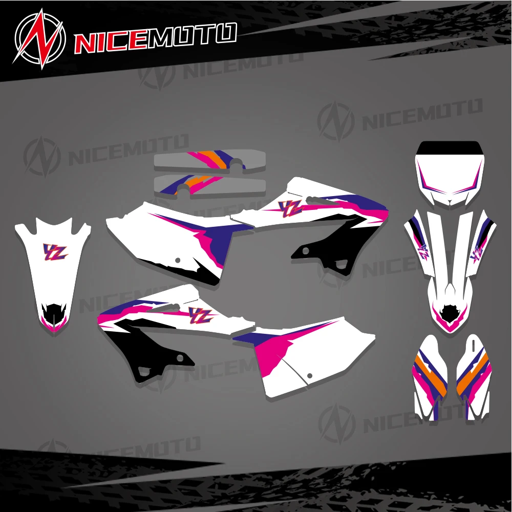 

NICEMOTO пользовательские командные графические наклейки для YAMAHA Decal 22-23 YZ 125 250 2022 2023 2024 мотоциклетные наклейки