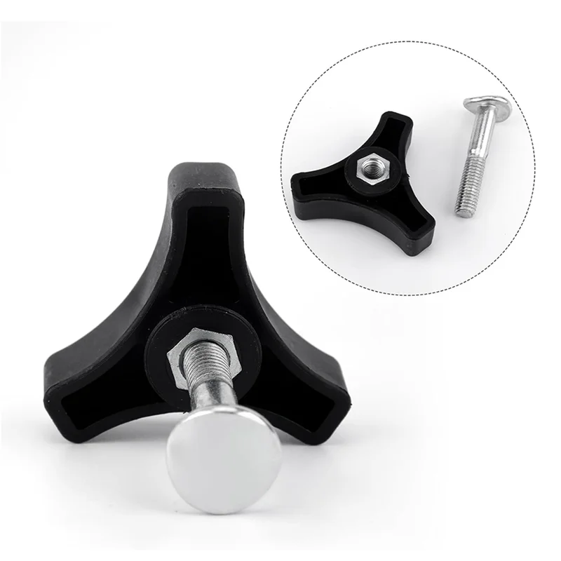 

A04G-16 Sets Lawn Mower Handle Bolts, Triangle Handle Knob Nut Screw Bolt Lawnmower Handle Wing Nut Universal Fixing Nut