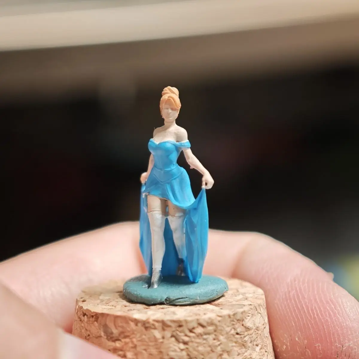 1/64 Hars Statische Beeldjes Model Assepoester Prinses Diorama