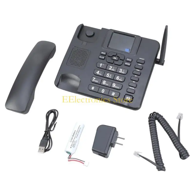 B03C 2G Desk Phone 2.4inch Color Display Support Full Netcom with Speed Dials Recording Functions for Trade Shows Home