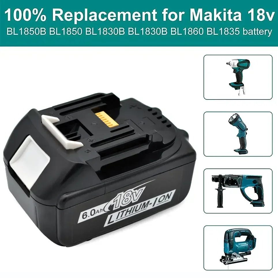 BL1850 Voor Makita 18 V Batterij Oplaadbare Batterij 18650 Lithium-ion Mobiele Geschikt Voor Makita Power Tool BL1860 BL1830 LXT400