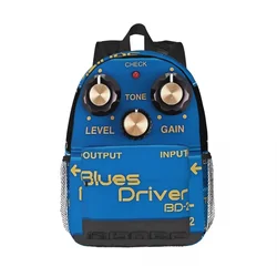 Boss Blues Driver BD-2 Overdrive Bluesbreaker Guitar Pedal Dirty Backpacks Bookbag School Bags Travel Rucksack Shoulder Bag