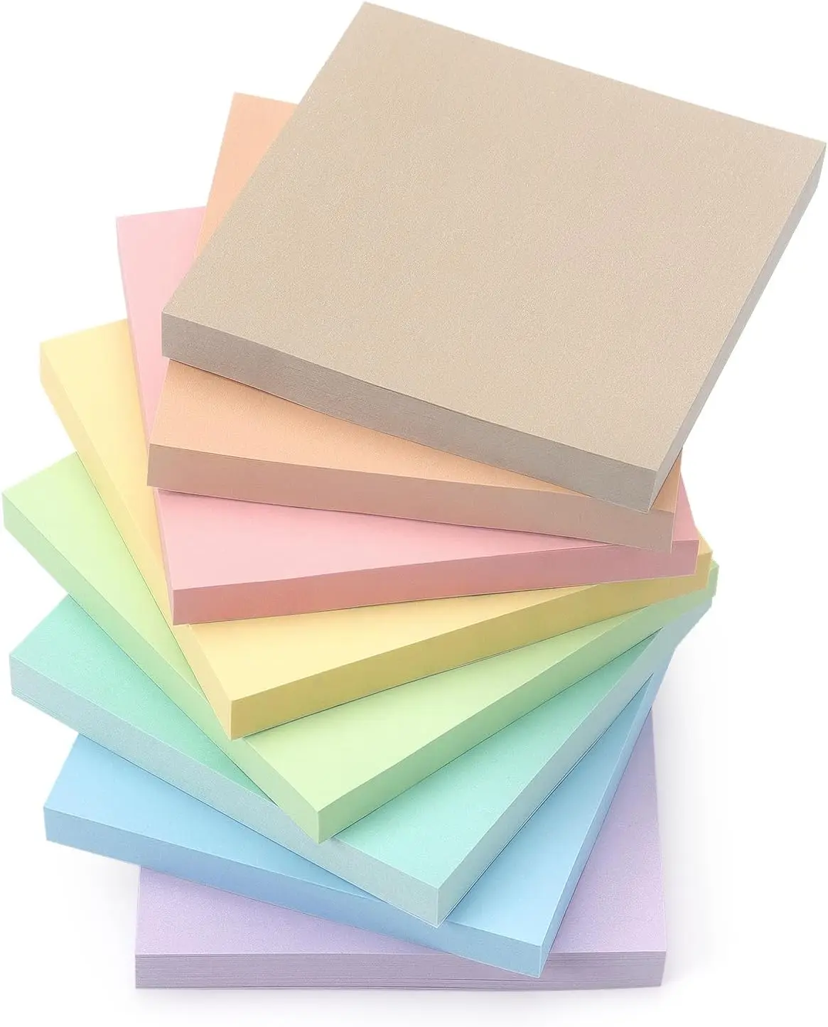 

Sticky Notes 3x3 inch, 8 Pads Self-Stick Notes, 640 Sheets Pastel Multi Colors for School Home Office