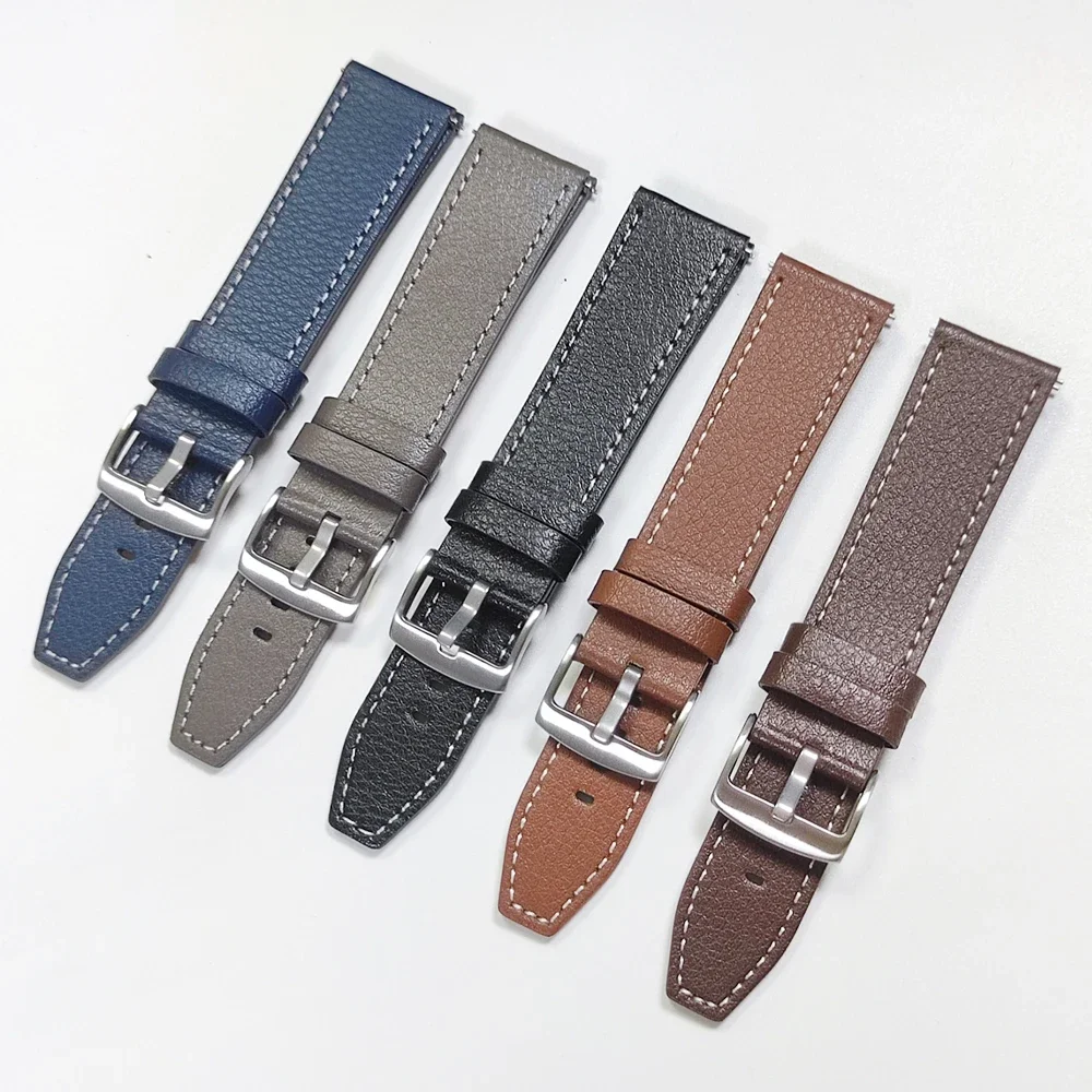 Leather Watch Band,Quick Replacement 22mm Watch Straps, Fits Samsung Galaxy Watch, Garmin Huawei Watch Amazfit Watch Accessorie