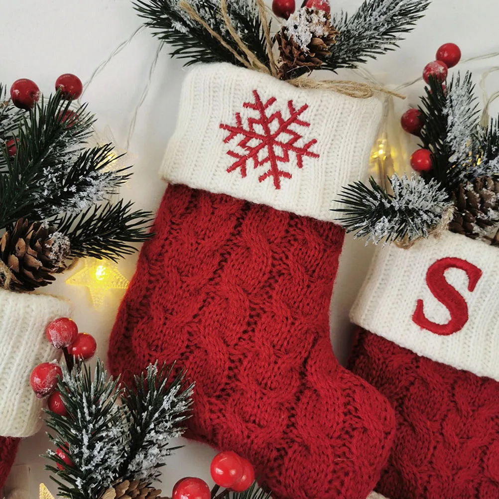 

Christmas Stockings Decorations New Year Candlesticks for Ornament Ornaments Tree 2023 Year's