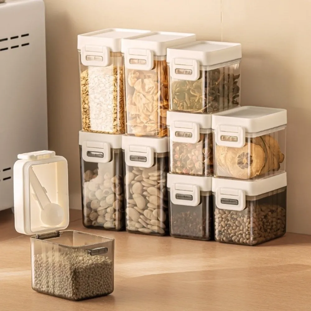 Plastic Grain Storage Box Sealed Insect Proof Spaghetti Storage Container Moisture-Proof Stackable Pantry Storage Container