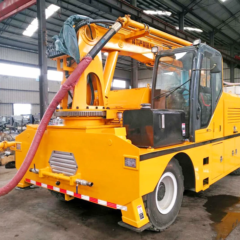 Hot Sell Robot Arm Truck-mounted Wet Shotcrete Machine with Four-wheel Drive Concrete Spraying for Tunnel Construction