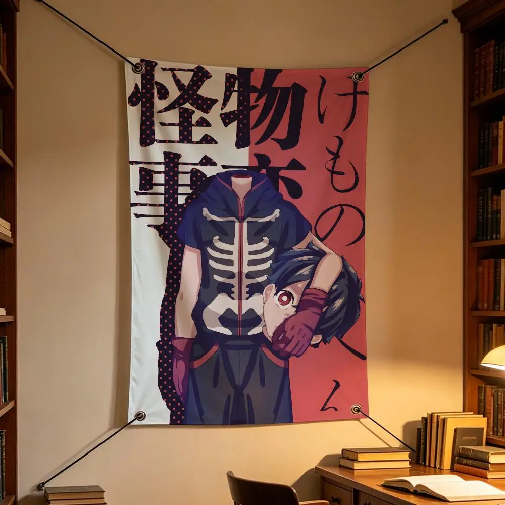 Anime Kemono Jihen Supernatural Flags Personalized Flag Room Dorm Camping Picnic Garage Bar Indoor Outdoor Wall Decor