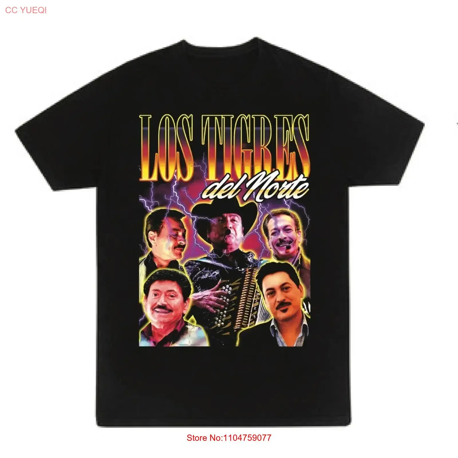 Camiseta Los Tigres Del Norte Talla S 5XL Nueva 2024 para Adultos y Jóvenes, Estilo Vintage Lavado, para Uso Diario, Versátil y a la Moda