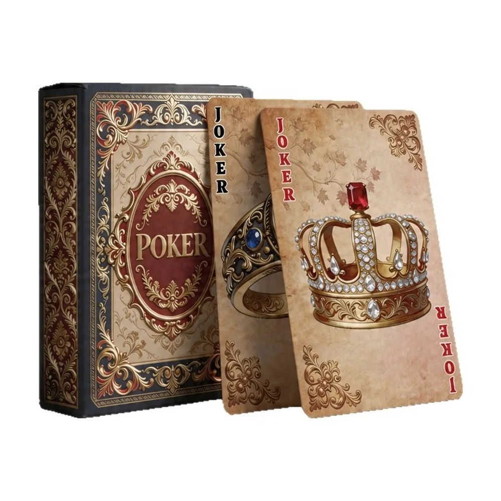 Vintage Royal Palace Playing Cards Set, 54 Unique Illustrated Designs, Premium Paper With Matte Coating ,For Collection & Gift