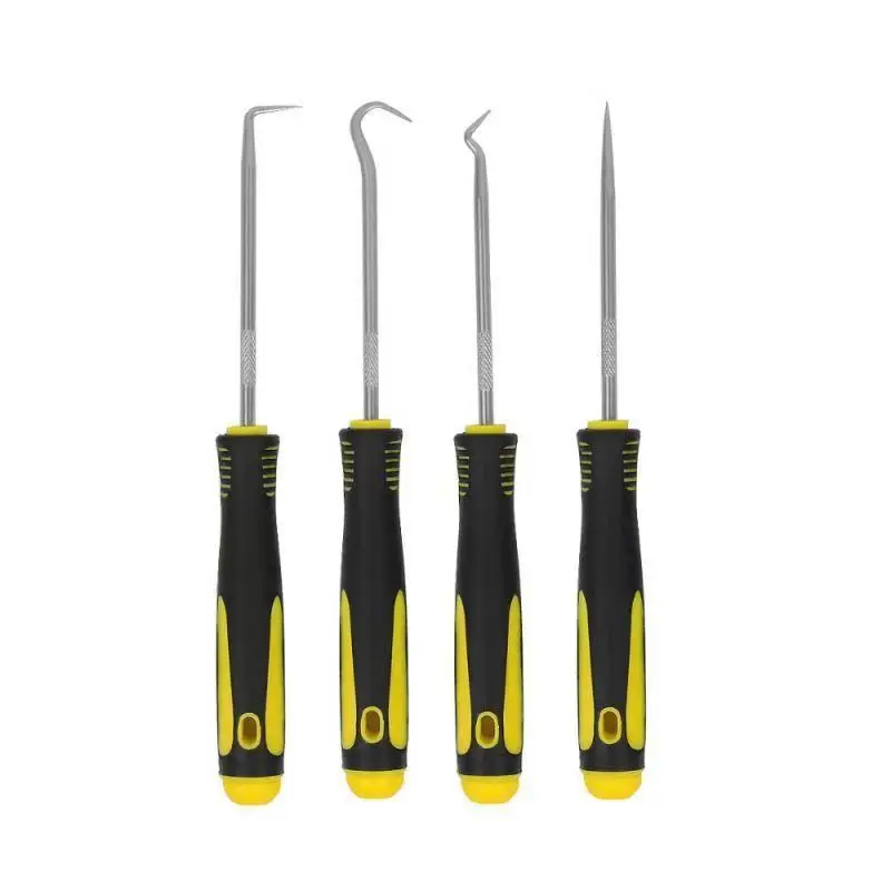 4-teiliges Set mit langem Pick- und Haken, Dichtungsabzieher, Pick-Werkzeuge zum Entfernen von Auto-Auto-Öldichtungs-O-Ring-Dichtungswerkzeugen – Detail 1