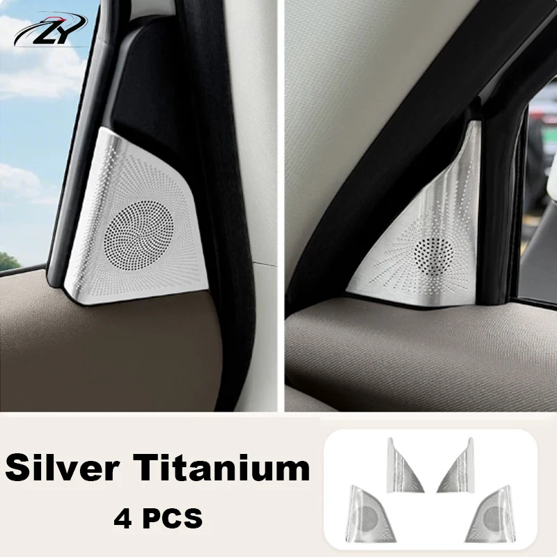 For GMW ORA 5 2026 2027 Car Three Corner Door Panel Black Silver Titanium Protective Cover Accessories