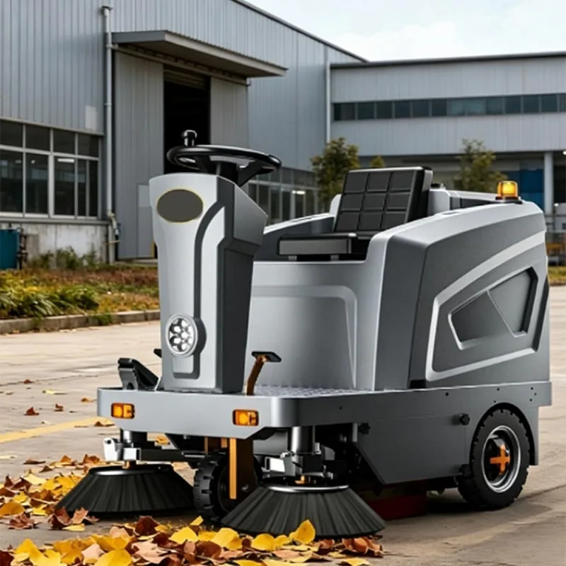 Electric Industrial Floor Sweeper Automatic Street Cleaning Machine for Factory Workshop Surface Cleaning (Customized)