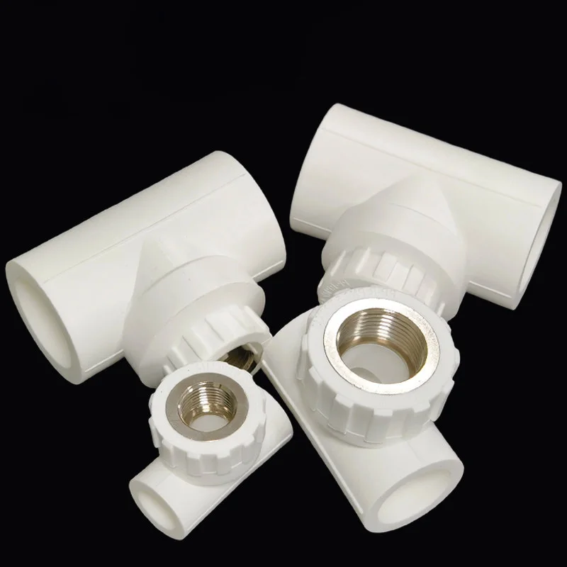 1Pcs White PPR Pipe Fitting 20 25 32 40 50 63PPR  3 Way Female Thread Plumbing Fittings Suitable for Both Hot and Cold Use