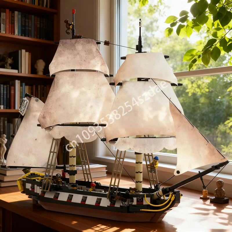 

1690pcs MOC Barracuda Brig Piratesed Model Building Blocks Construction Assemble Toy DIY Creative Christmas Gifts Education