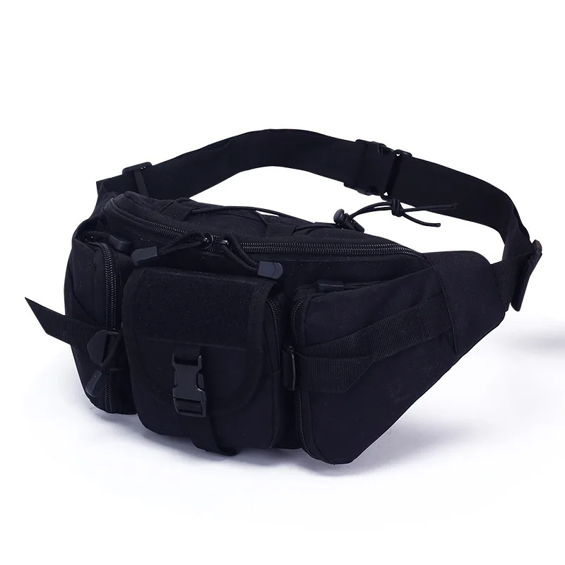 Tactical Waist Bag Multifunctional Outdoor Road Waist Bag Wear-Resistant Waterproof Riding Mountaineering Toolkit Chest Bag