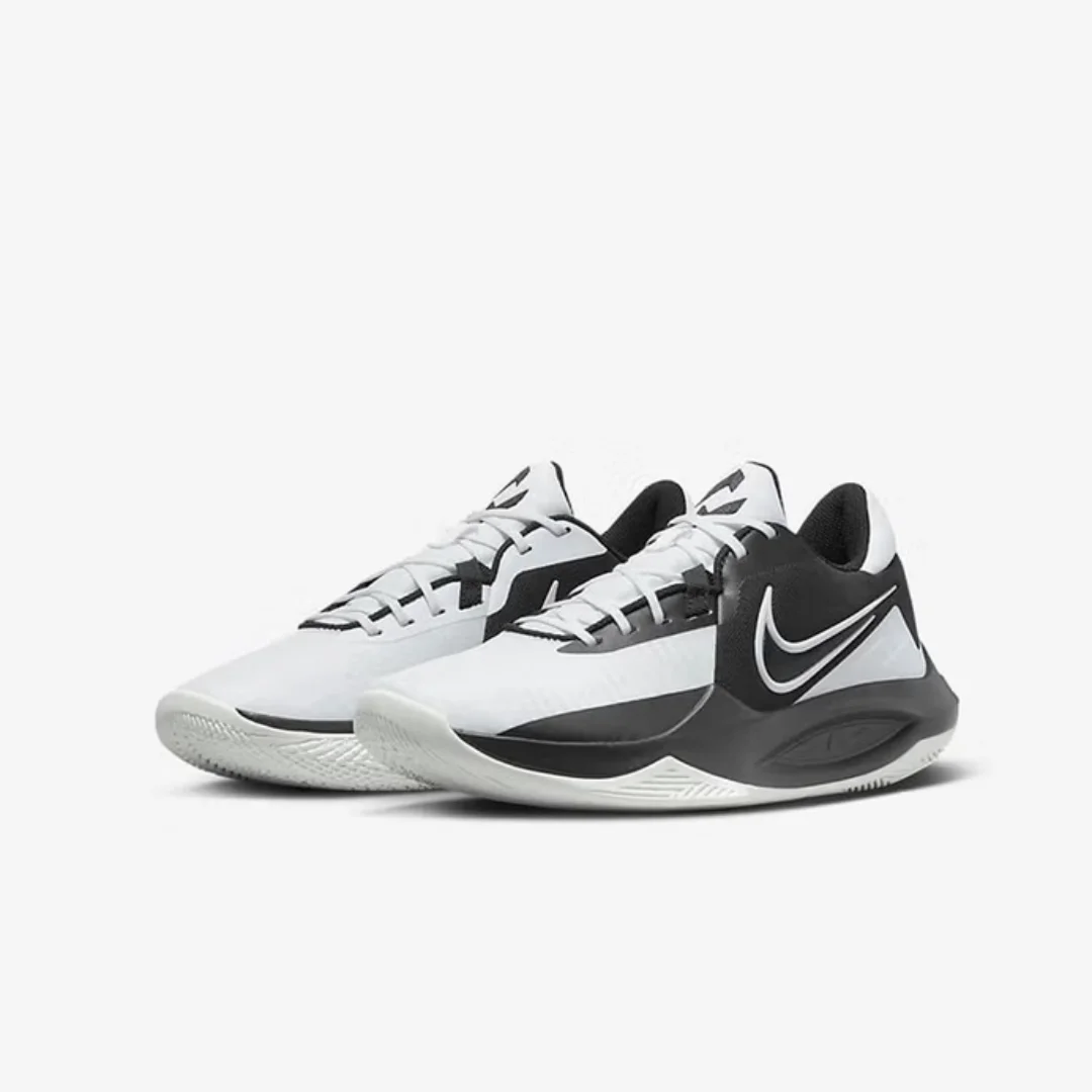 

Nike's New Ankle-Protecting, Wear-Resistant, Strong Grip Men's Training Shoes Precision 7 Lightweight Cushioning Practical Basketball Shoes Black and White Color Scheme Simple Versatile Sports Shoes Hot-Selling Recommendation Dd9535-007
