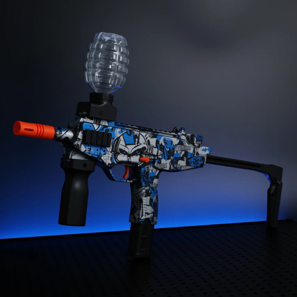 Conjunto de blaster de bola de gel MP9 – brinquedo de combate ao ar livre recarregável para adolescentes de 14 anos, presente perfeito para meninos e meninas (contas de gel não incluídas)