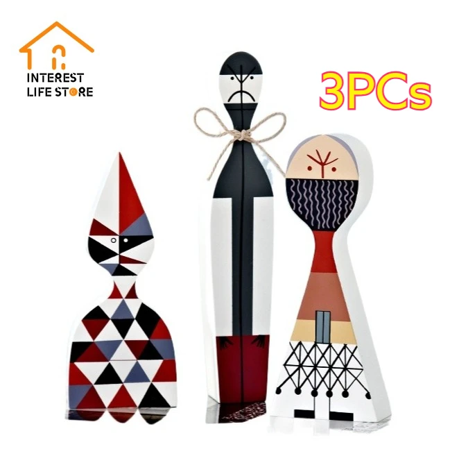 

Study Figurines Set Wooden Abstract Ideas Models Miniatures Decoration Europe Living Room Home Decor Table Top Items Accessories