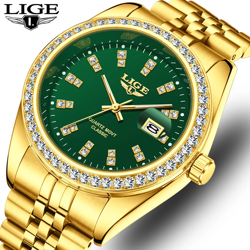 

LIGE брендовые мужские деловые спортивные кварцевые часы, классические водонепроницаемые светящиеся календари, креативные часы, мужские персонализированные наручные часы