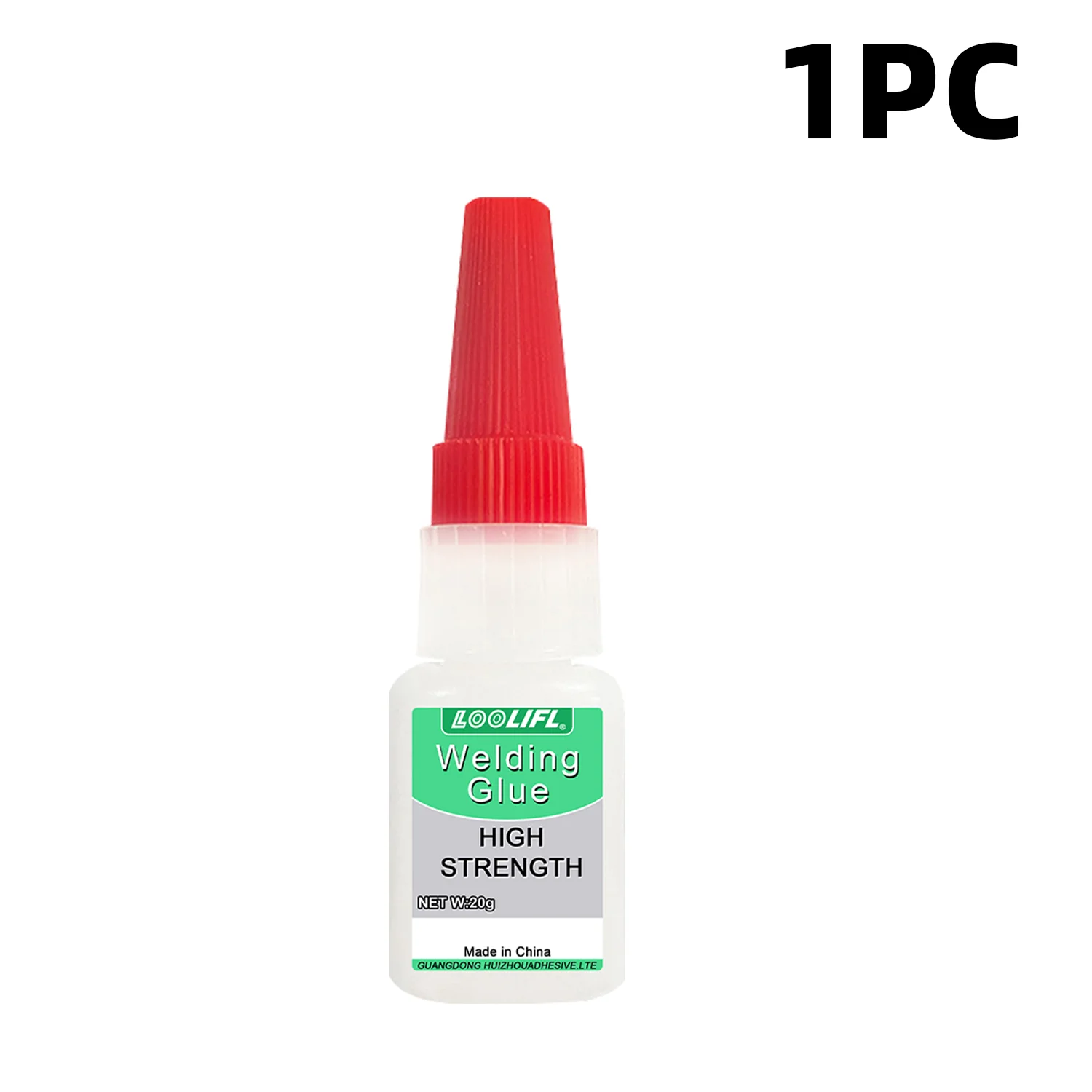 Loolifl 50g Hoge Sterkte Lijm, een universele superlijm geschikt voor hars, keramiek, metaal en glas, sterke instantlijm
