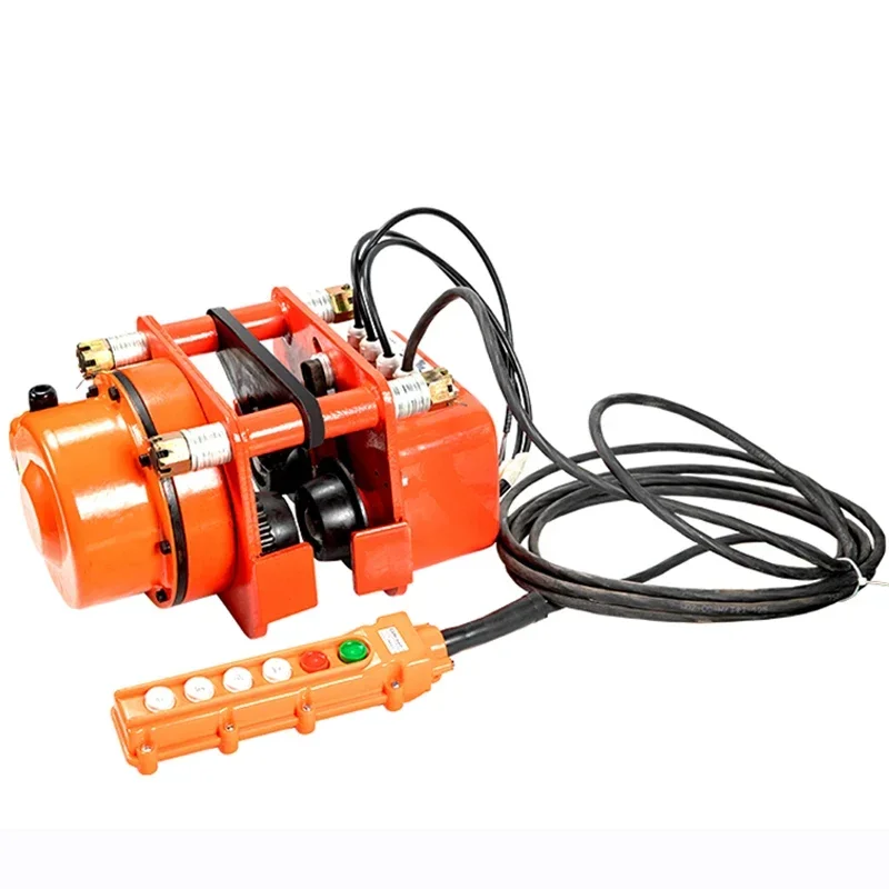 New Large Hand-pulled Sports Car I-beam Pulley Electric Hoist Mobile T-sleeve Type 1 Ton 2T Monorail Driving Manual