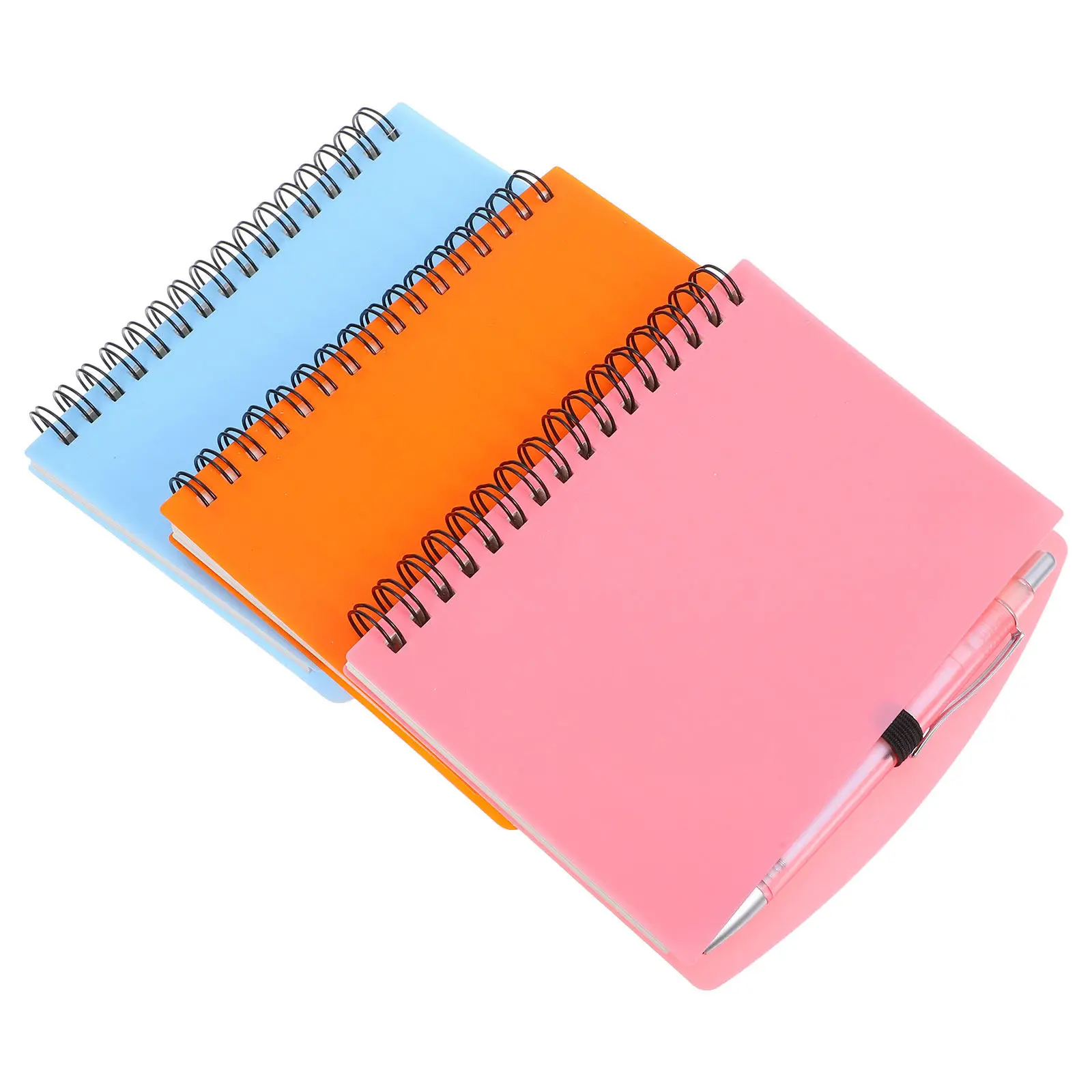Spiral Notebook College Ruled Compact Pocket Notebook Set Includes Pens Minimalist Design for Students Professionals