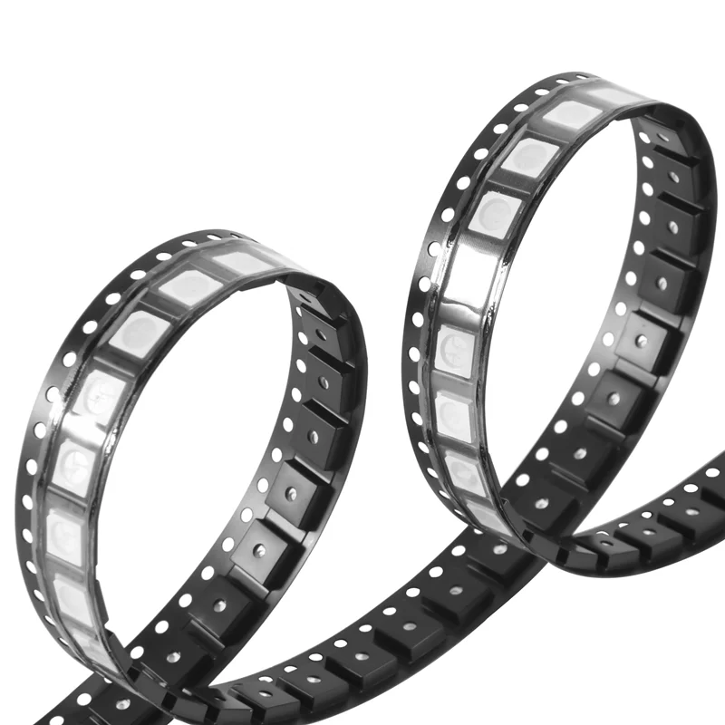 100 قطعة WS2812B RGB LED رقاقة 5050SMD الأبيض PCB WS2812 رقاقة قابلة للعنونة بشكل فردي بكسل DC5V