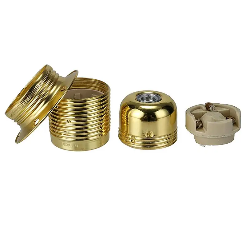E27 E26 Vintage Lamp Holder Ring DIY Industrial Pendant Light Bulb Base With Ring Retro Screw Socket Fitting Adapter